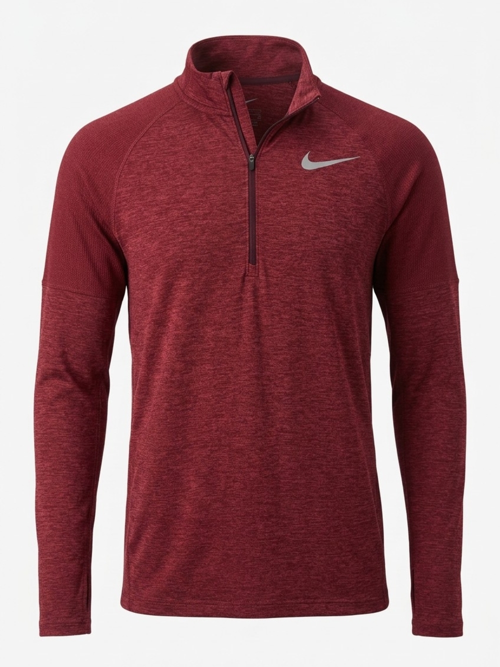 Nike Men's Element Half-Zip Running Top Night Maroon Size M Dri-FIT